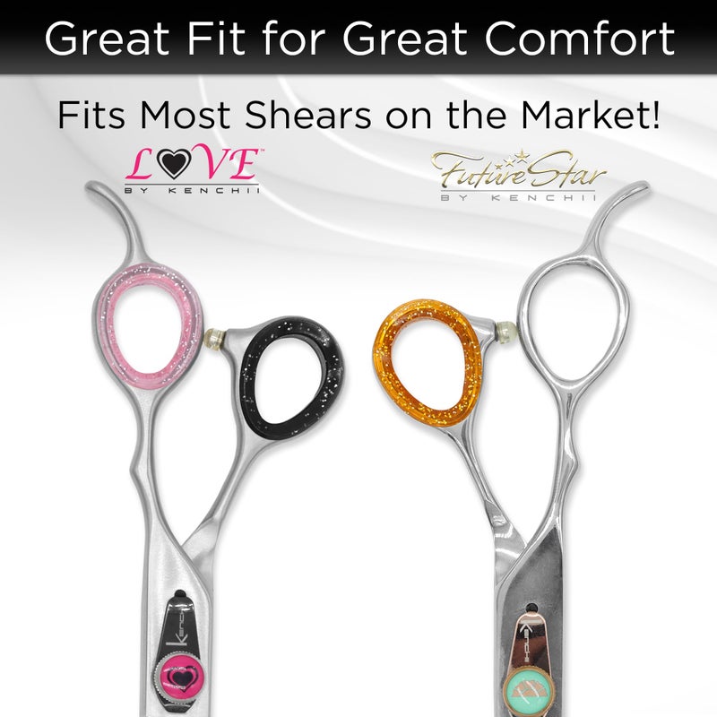 Kenchii Extra Soft Premium Shear Finger Ring Inserts - Thick, Quality Comfort. Elevate Your Grooming Experience with Precision and Style in Multiple Colors - Image 4